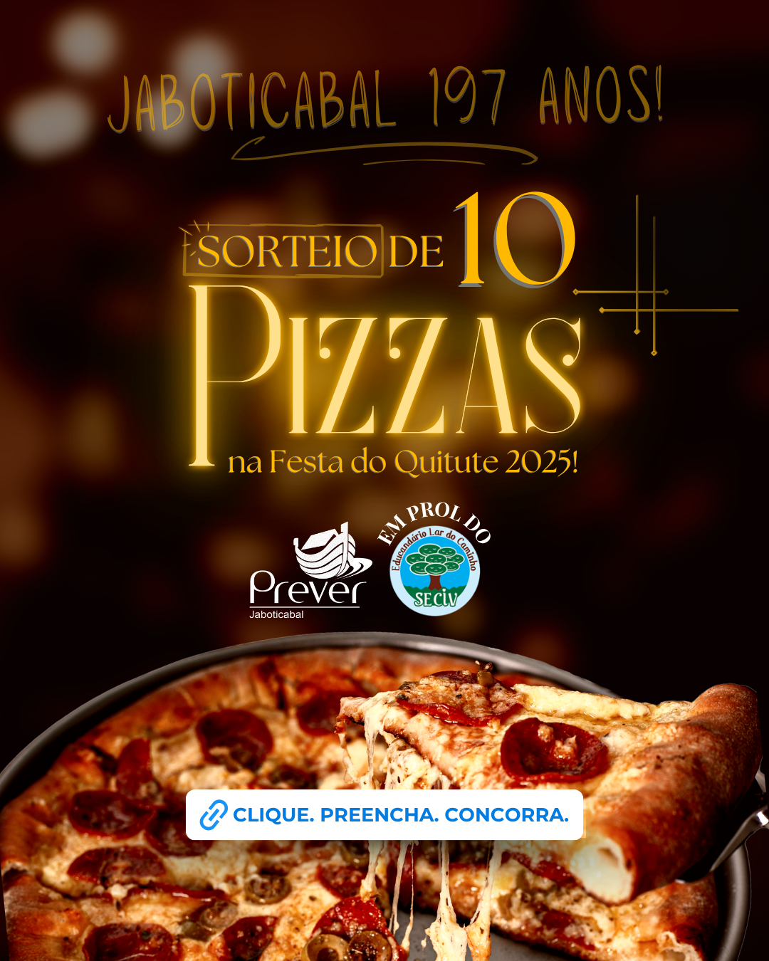 :::SORTEIO DE 10 PIZZAS NO QUITUTE:::