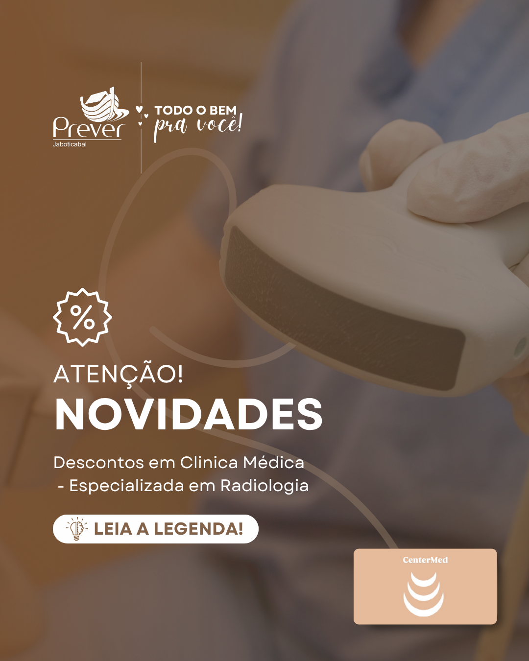 CenterMed -  Descontos especiais Clinica Médica, especializada em Radiologia.