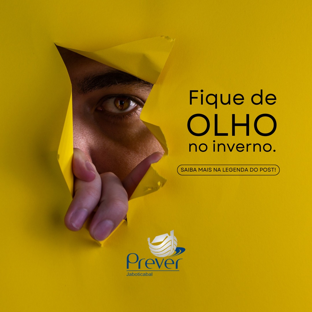 Os olhos sofrem no inverno