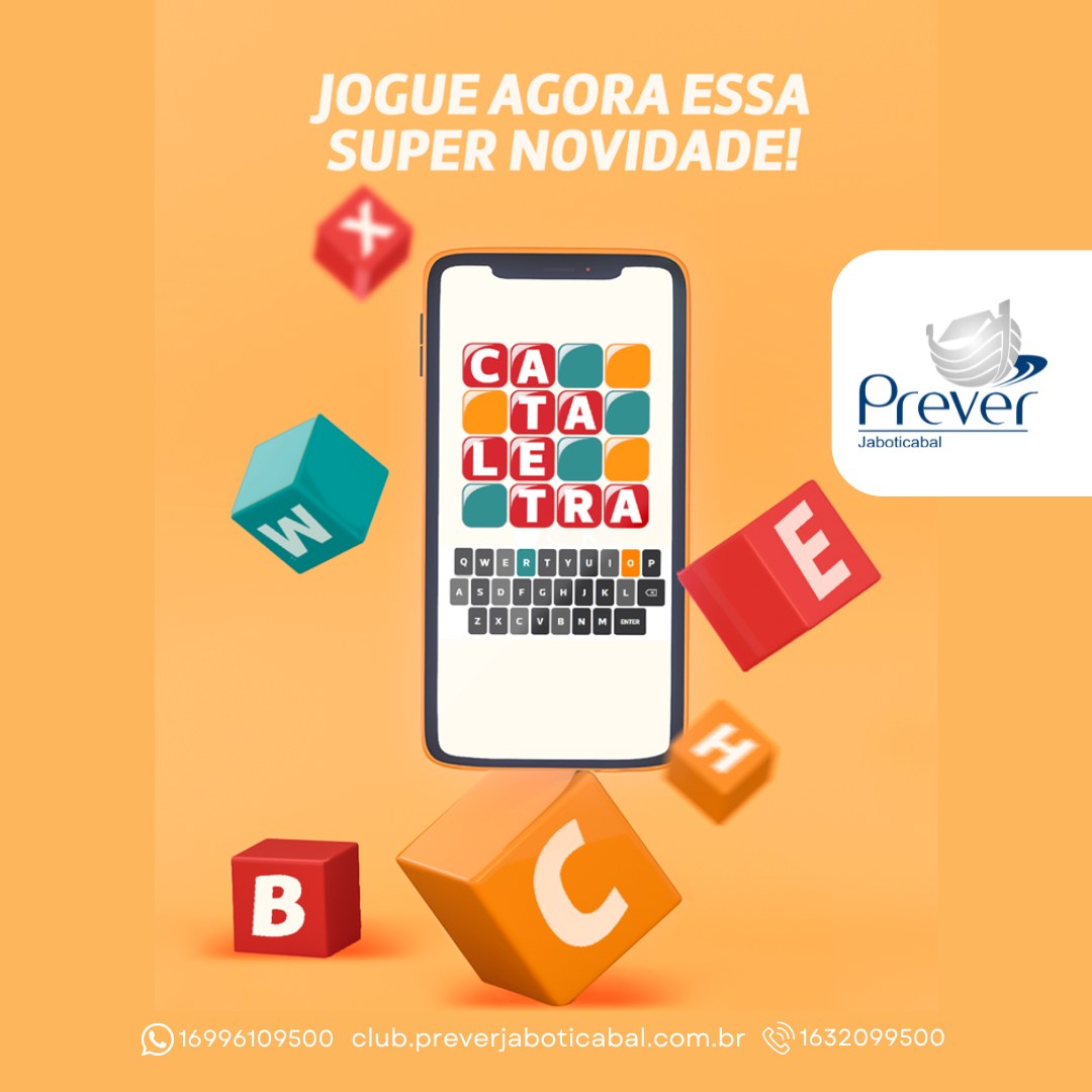 NOVO JOGO - CATA LETRA - PREVCLUB