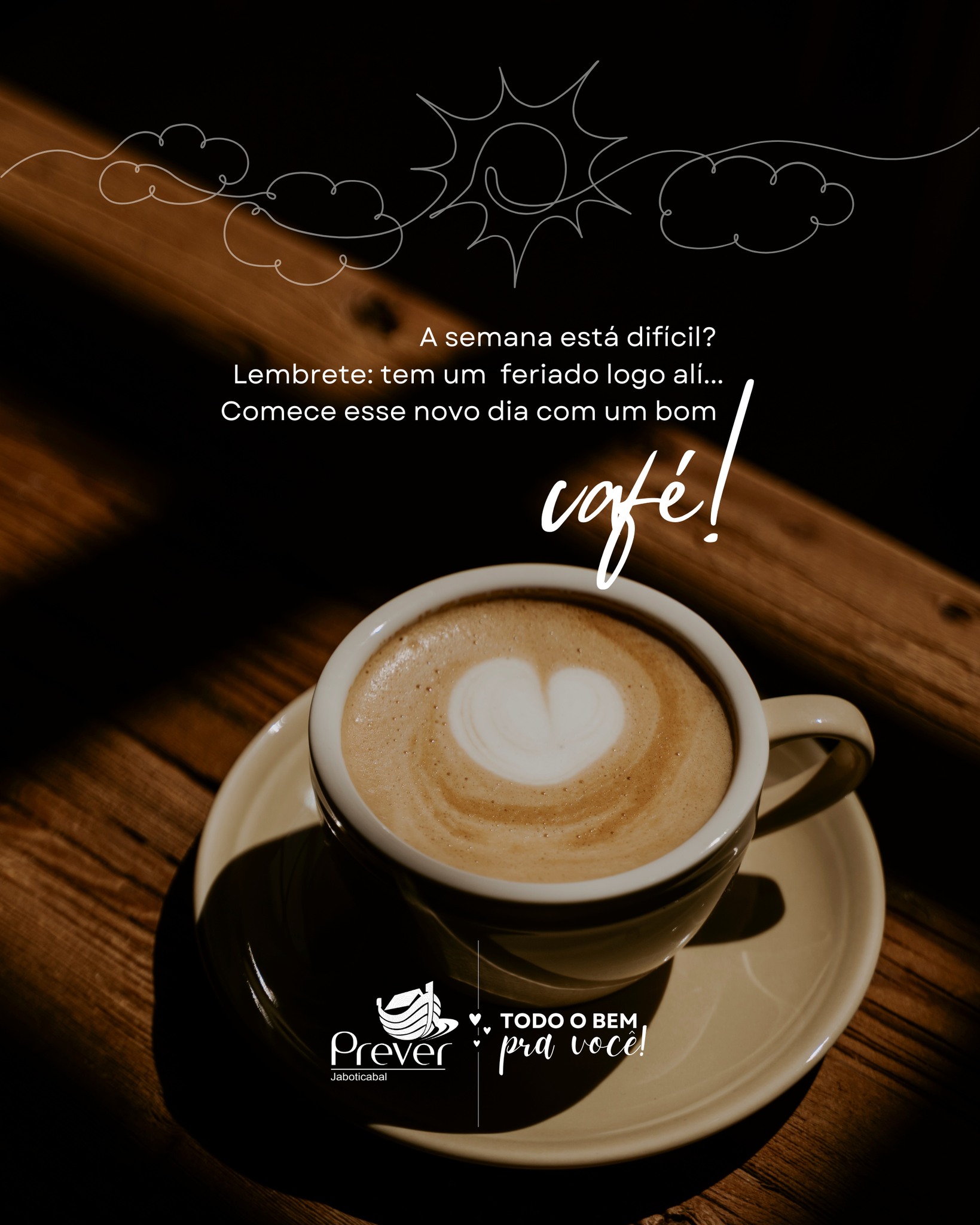 A está difícil? Lembrete: tem um feriado logo ali... 