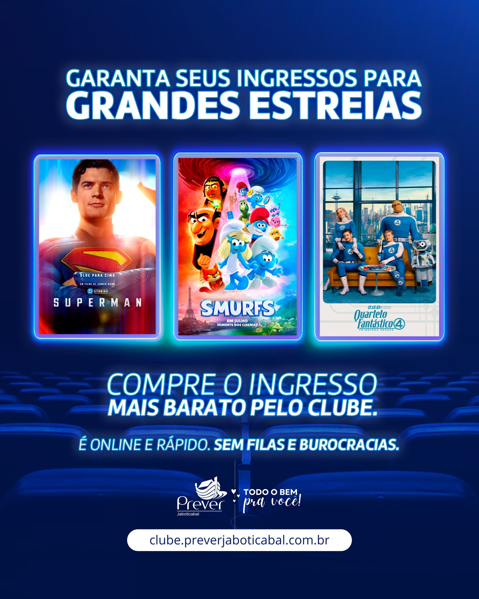 Você sabia que Cliente Prever compra ingresso para cinema com desconto?