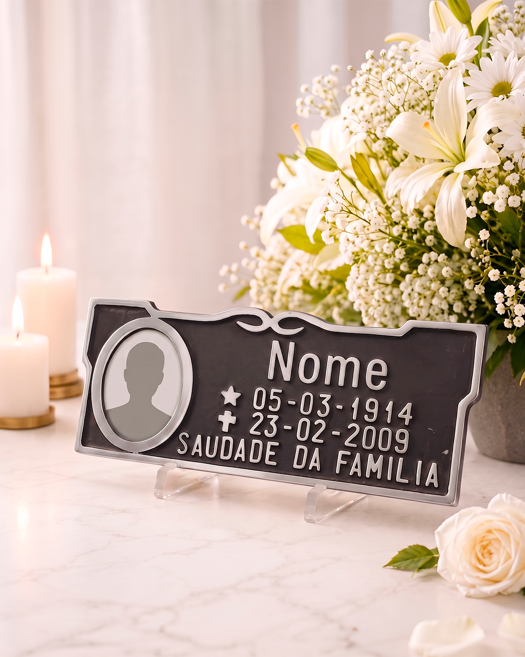 Placa Alumínio com foto